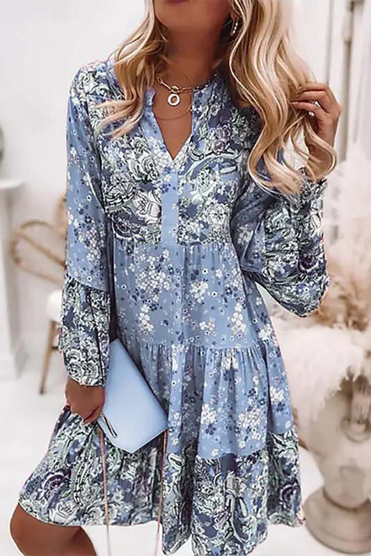 Robe Auckland Bohème Manches Longues